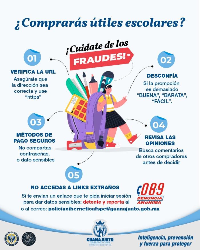 Policía Cibernética de Guanajuato alerta sobre falsas ofertas en regreso a clases