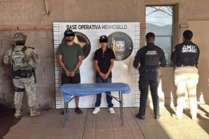 Rescatan dos menores en Sonora; detienen a dos sujetos y aseguran droga