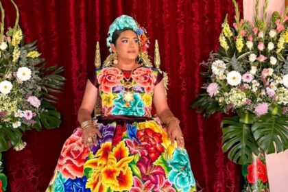 Diseñadora muxe del vestido de Sheinbaum acusa extorsiones tras ataque armado