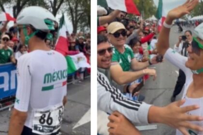 Aficionados arropan a Isaac del Toro tras llorar en Mundial de Ciclismo