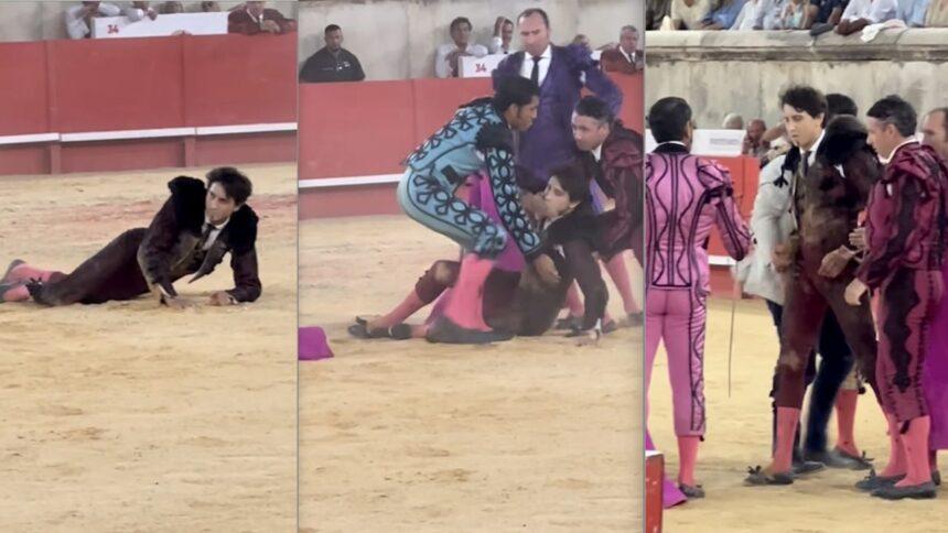 Andrés Roca Rey sufre una cornada con herida en el rostro