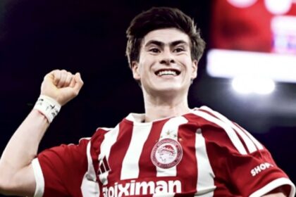 Armando González firma su primer doblete en Europa y guía al Olympiacos