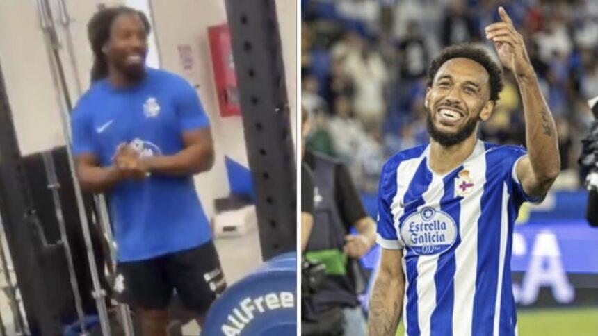 Aubameyang se burla de Traoré: repitió 85 veces una palabra en Deportivo