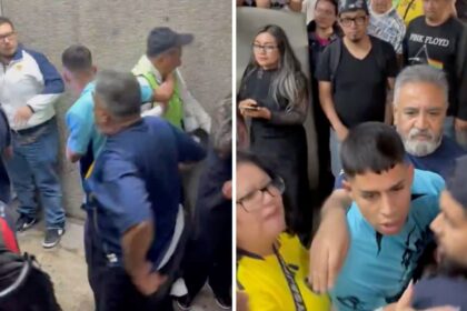 Bronca de aficionados de Pumas en CU termina con agresión a vendedor