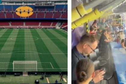 camp nou goteras en zona de prensa desatan burlas en Camp Nou: goteras en zona de prensa desatan burlas en Champions League