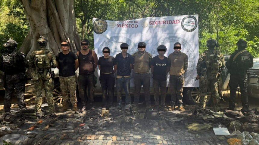Capturan nueve presuntos miembros del Cártel de Sinaloa tras ataque contra SSPC