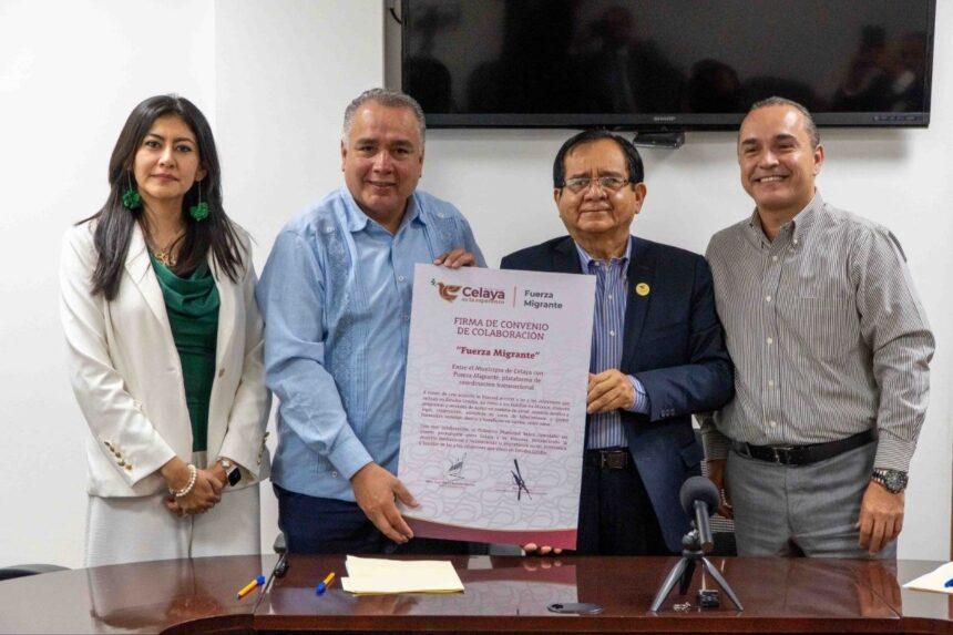 Celaya firma convenio para apoyar a migrantes celayenses