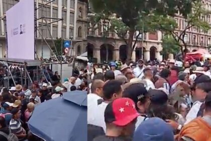 Cierran calles del Centro Histórico; simpatizantes llegan al mitin de Sheinbaum
