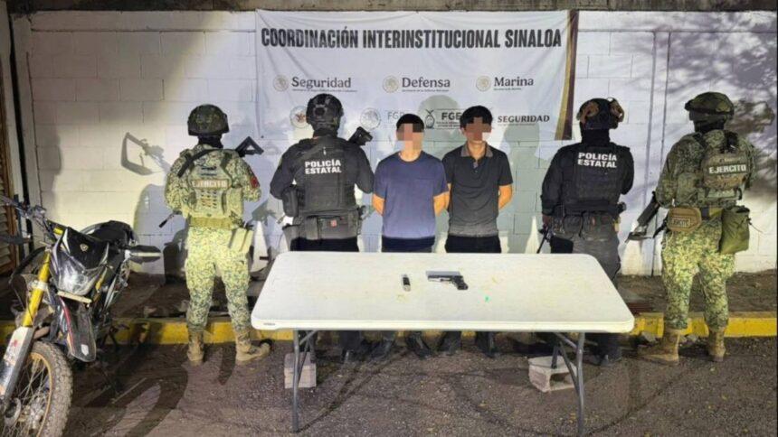 Detienen en Culiacán a menor por posesión de arma corta y cartuchos