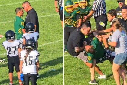 Entrenadores infantiles de futbol americano se pelean en partido; suspensión indefinida