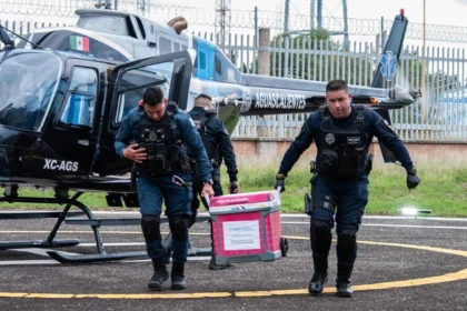 Halcón 1 traslada hígado de Tepic a Aguascalientes