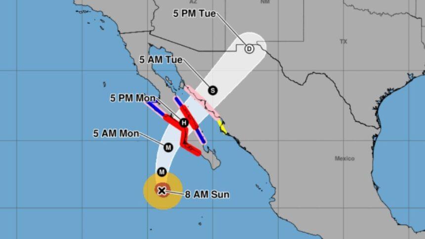 Huracán Polo mantiene trayectoria hacia Baja California Sur y podría debilitarse gradualmente