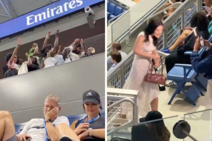Influencers interrumpen partido del US Open y reciben reprimenda del juez