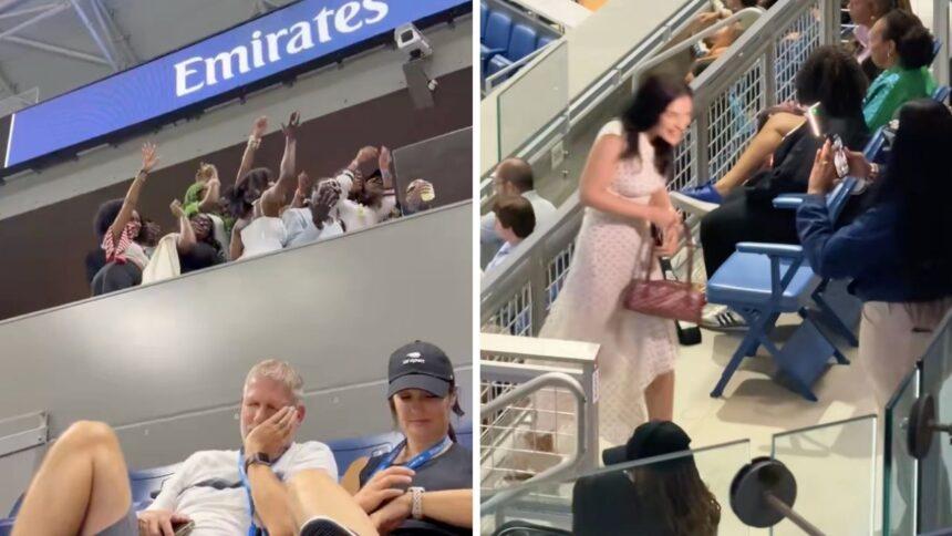 Influencers interrumpen partido del US Open y reciben reprimenda del juez