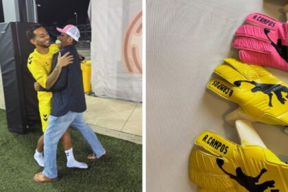 Jorge Campos celebra debut de su hijo con guantes en su honor