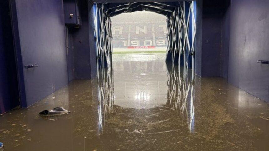 Levante vs Athletic, suspendido por una profunda inundación en la cancha