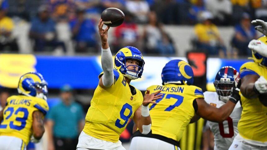 Matthew Stafford guía a Rams ante Giants con cuatro pases de TD