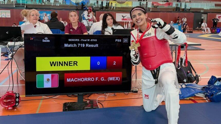 Mexicana Fabiola Villegas gana oro en el Abierto de Taekwondo de Suiza