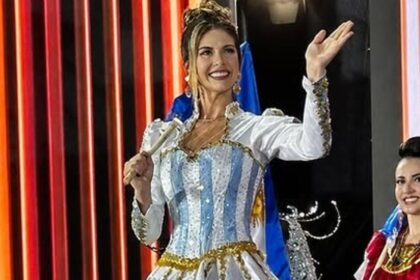 Miss argentina deslumbra con vestido inspirado en Lionel Messi