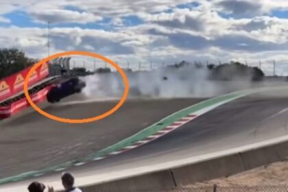 Piloto sobrevive a accidente en curva 'sacacorchos': Porsche sale volando entre árboles