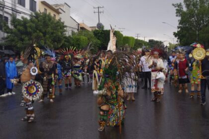 Querétaro: concheros mantienen viva una tradición bajo la lluvia