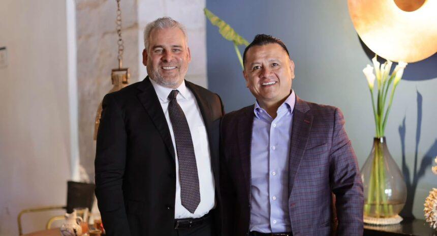 Ramírez Bedolla recibe a Torres Piña tras su designación como coordinador estatal