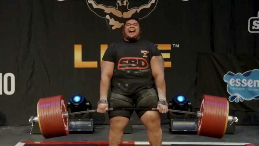 Raúl ‘Tayzon’ Flores rompe récord mundial de peso muerto con 511 kilos