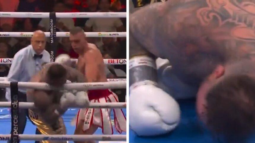 Regreso de Andy Ruiz termina con caída y derrota ante Damian Knyba