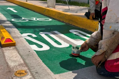 Rehabilitan vías para ciclistas en Aguascalientes