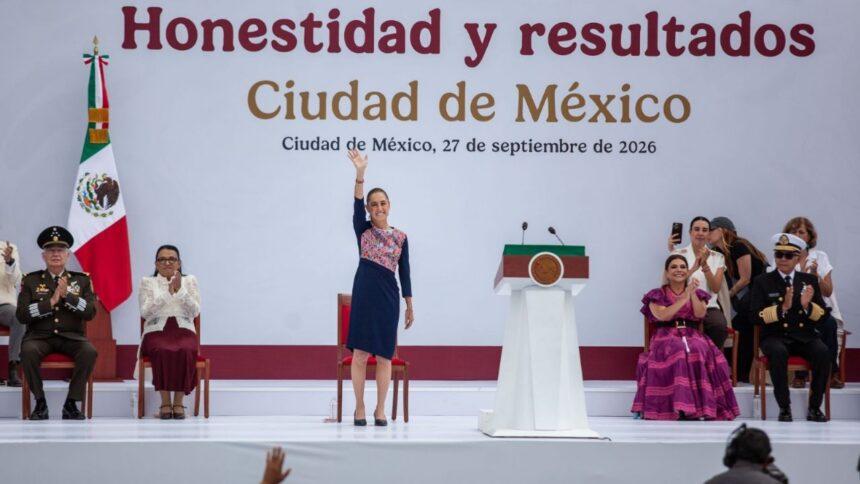 Sheinbaum llama a la unidad al cerrar gira; asistentes se retiran temprano