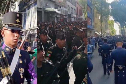 Soldados llegan al Zócalo y cierran calles aledañas por desfile cívico-militar