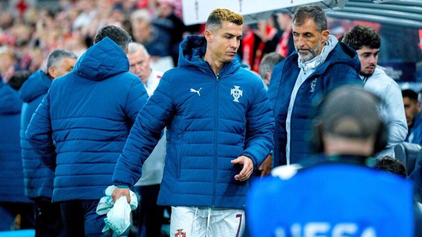 Tras no jugar con Portugal, Cristiano va al vestidor sin festejar