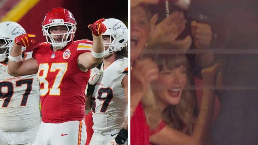 Travis Kelce, segundo histórico de alas cerradas en yardas ante Broncos