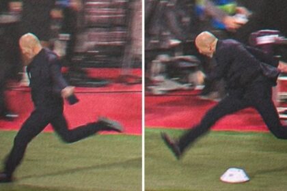 Zidane enloquece y patea un balón tras agónica victoria de Francia