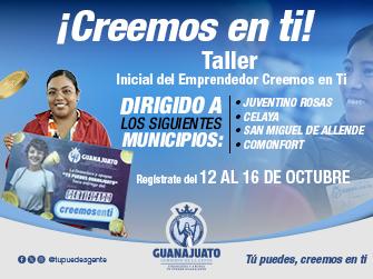 Abre Gobierno de la Gente convocatoria Creemos en Ti para emprendedores Laja-Bajío
