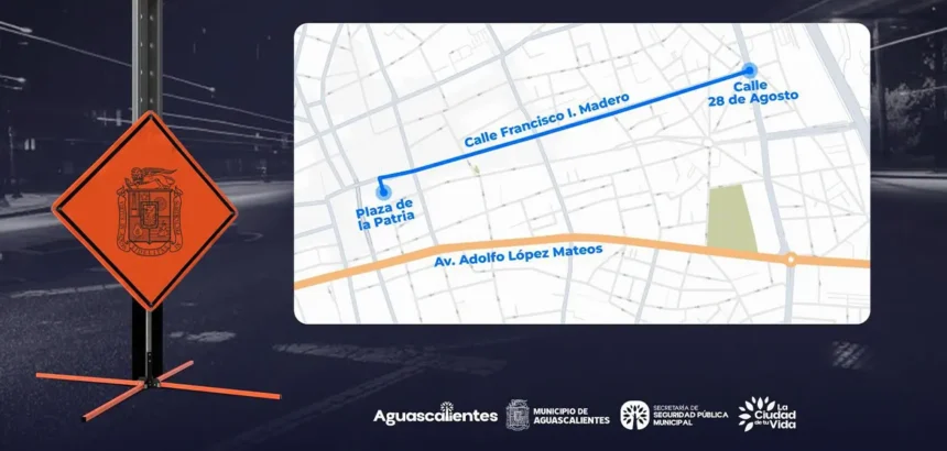 Aguascalientes: cierres viales en Zona Centro por marcha