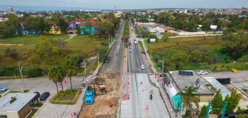 Aguascalientes rehabilita la avenida Arqueros