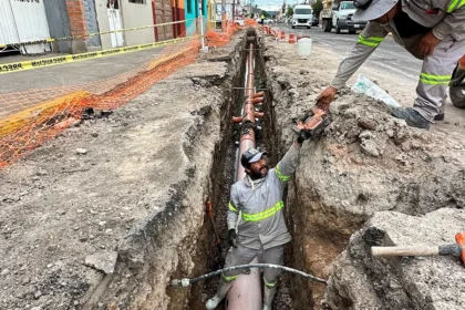 Aguascalientes renueva alcantarillado en la calle Nieto