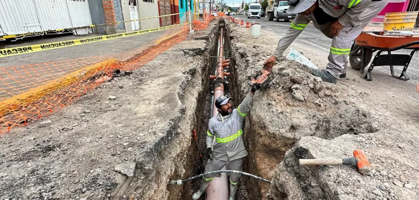 Aguascalientes renueva alcantarillado en la calle Nieto