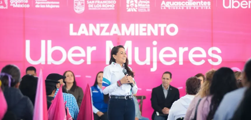 Aguascalientes: Tere Jiménez presenta Uber Mujeres