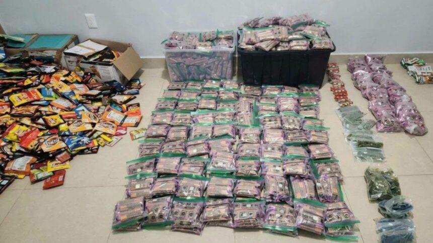 Aseguran más de mil 800 productos con marihuana durante cateo en Mazatlán