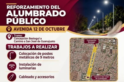 Celaya reforzará el alumbrado público en avenida 12 de Octubre