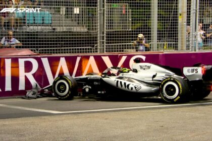 Checo Pérez: barrera, primera ronda y puesto 20 en sprint de Singapur