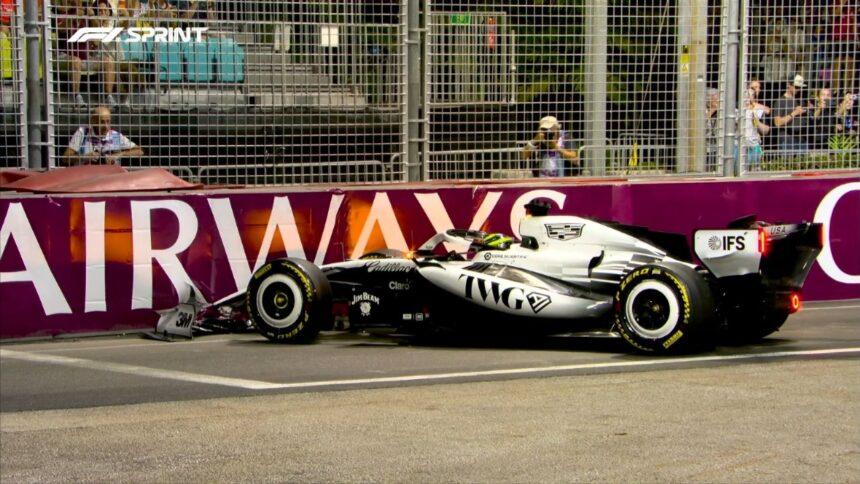 Checo Pérez: barrera, primera ronda y puesto 20 en sprint de Singapur