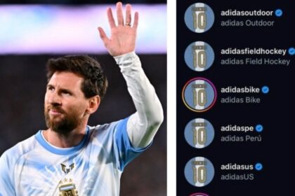 Cuentas globales de Adidas honran a Messi; México no lo hizo