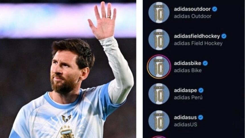 Cuentas globales de Adidas honran a Messi; México no lo hizo