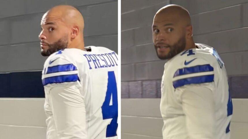 Dak Prescott reta a empleado del estadio tras derrota de Cowboys