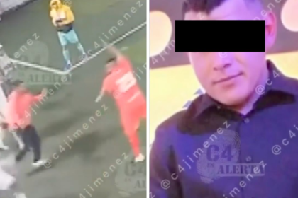 Disparan al aire durante pelea en partido de futbol en Iztapalapa y someten al agresor