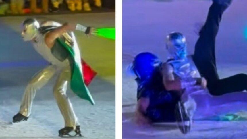 El mexicano Donovan Carrillo ofrece increíble show de patinaje y lucha libre