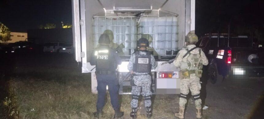 FSPE aseguran hidrocarburo y recuperan vehículo con reporte de robo en Salamanca